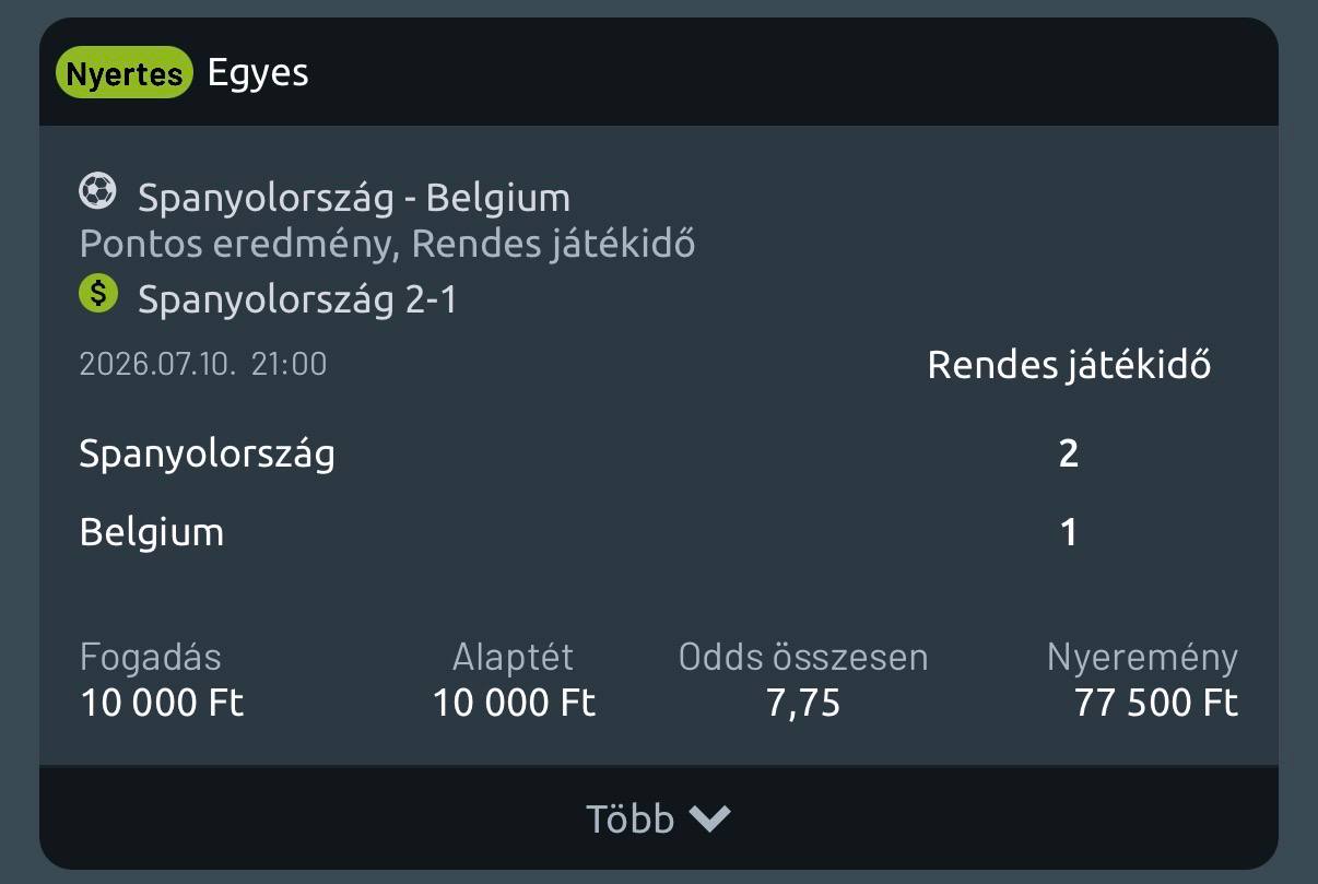 TippMonkey Nyertes Szelvény
